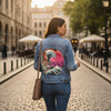 Rad Tiger Wave by Vincent Trinidad, printed on a hand-made Unisex Denim Jacket