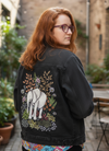 SAFARI ELEPHANT by CECILIA BATTAINI, printed on a hand-made Unisex Denim Jacket