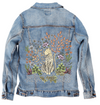 SAFARI LEOPARD by CECILIA BATTAINI, printed on a hand-made Unisex Denim Jacket