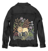 SAFARI LION by CECILIA BATTAINI, printed on a hand-made Unisex Denim Jacket