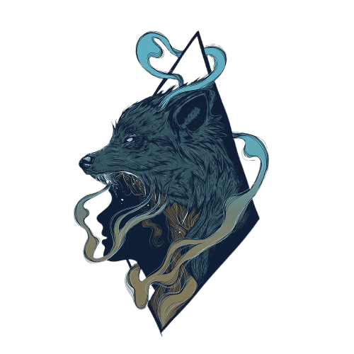 SKINWALKER by JESS ADAMS, digitally printed on DENIM products: throw pillows, aprons, table place mats, and hand-made Unisex Denim Jackets in 3 color choices SKINWALKER by JESS ADAMS, digitally printed on DENIM products: throw pillows, aprons, table place mats, and hand-made Unisex Denim Jackets in 3 color choices