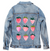 STRAWBERRY DREAMS by THEARTICSOUL, digitally printed on a hand-made Unisex Denim Jacket