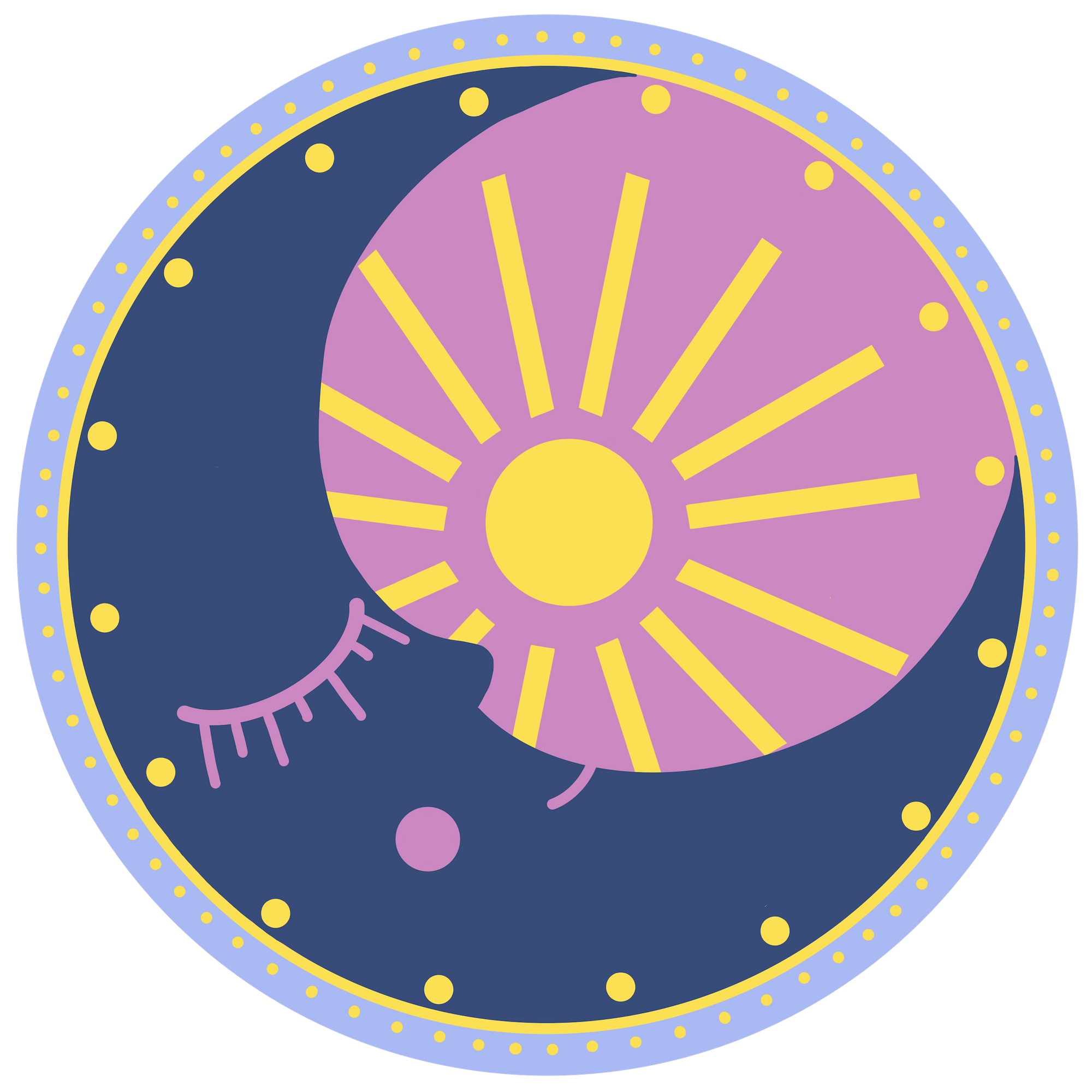 SOLUNA by HEND SHEHATA, digitally printed on DENIM products: throw pillows, aprons, table place mats, and hand-made Unisex Denim Jackets in 3 color choices