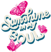 SUNSHINE IN MY SOUL by INDYSIGN, printed on a hand-made Unisex Denim Jacket