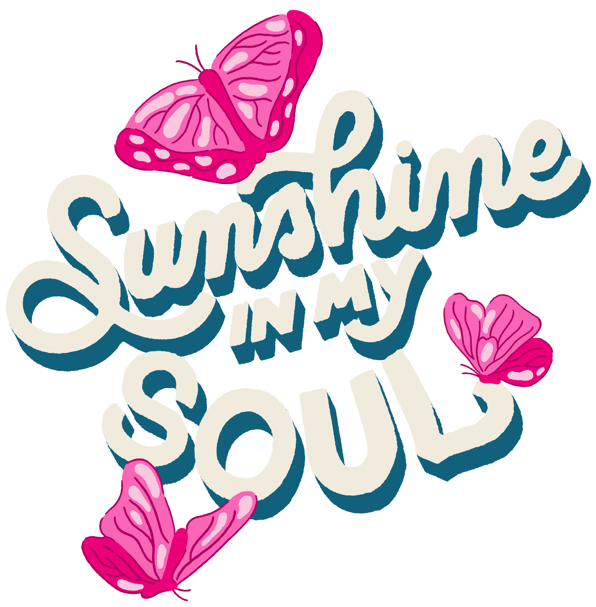 SUNSHINE IN MY SOUL by IndySign, digitally printed on DENIM products: throw pillows, aprons, table place mats, and hand-made Unisex Denim Jackets in 3 color choices