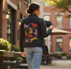 Tiger Collection by CatCoq, printed on a hand-made Unisex Denim Jacket