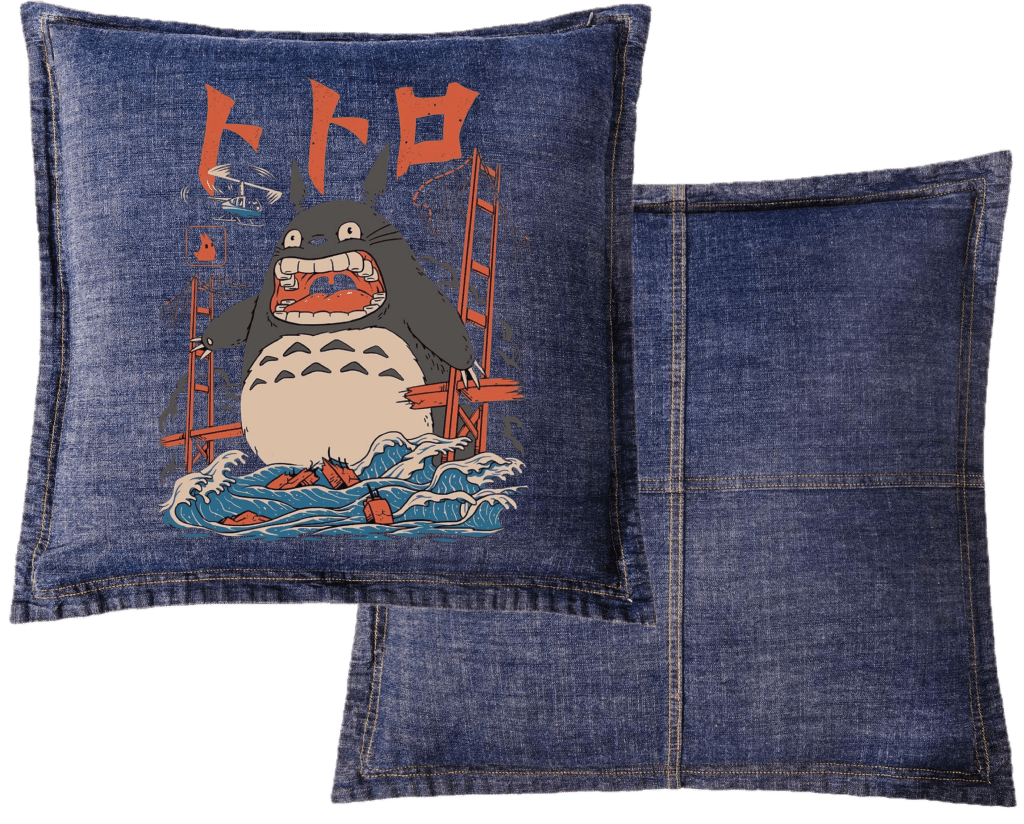 THE NEIGHBOR'S ATTACK by VINCENT TRINIDAD custom denim jacket by DenimINK