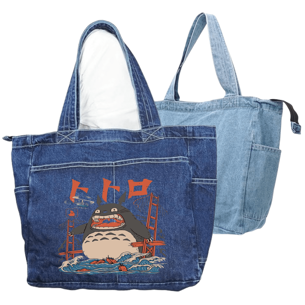 THE NEIGHBOR'S ATTACK by VINCENT TRINIDAD custom denim jacket by DenimINK