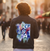 USA ABSTRACT by RAMIR DESIGNS, digitally printed on a hand-made Unisex Denim Jacket
