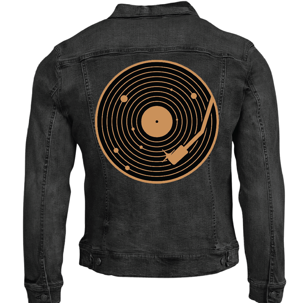 VINYL SYSTEM by GRANT SHEPLEY custom denim jacket by DenimINK