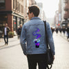 We Are Stardust by Tobe Fonseca, printed on a hand-made Unisex Denim Jacket
