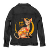 Yakuza Cat by Tobe Fonseca, printed on a hand-made Unisex Denim Jacket