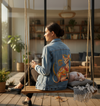 Yakuza Cat by Tobe Fonseca, printed on a hand-made Unisex Denim Jacket