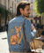 Yakuza Cat by Tobe Fonseca, printed on a hand-made Unisex Denim Jacket
