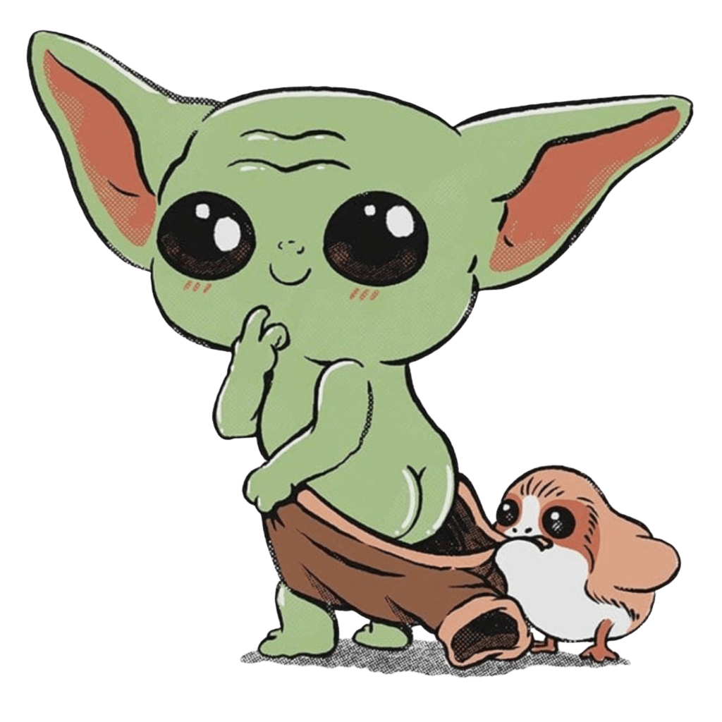 BABY YODA and PORG by PEPE RODRIGUEZ aka PPMID