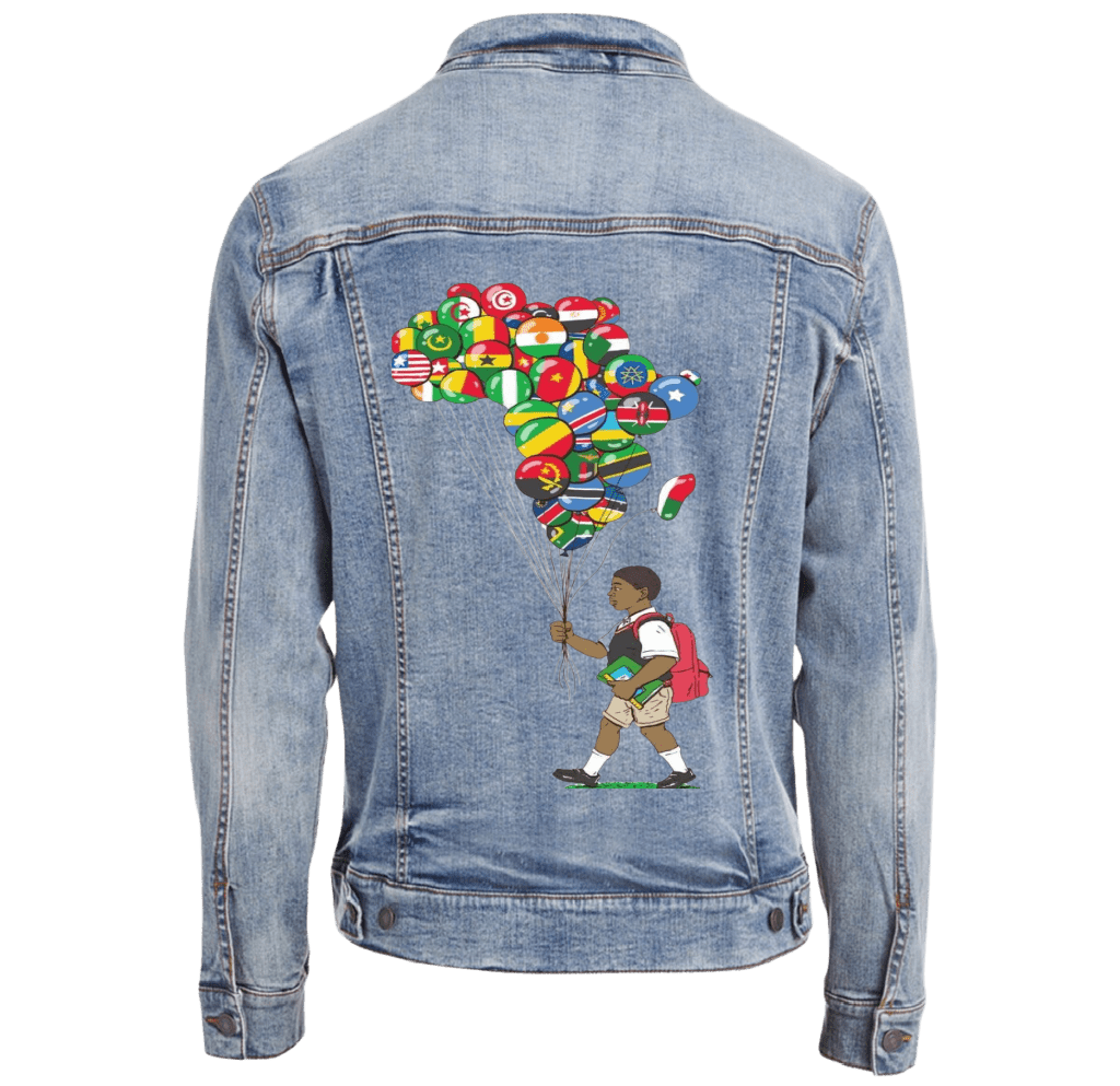 BALLOON BOY by THE NYGERIANS custom denim jacket by DenimINK