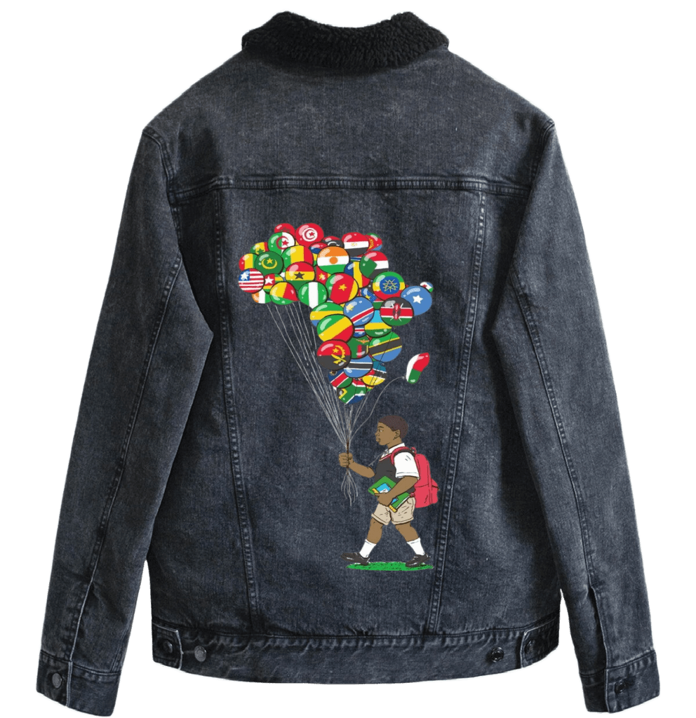 BALLOON BOY by THE NYGERIANS custom denim jacket by DenimINK
