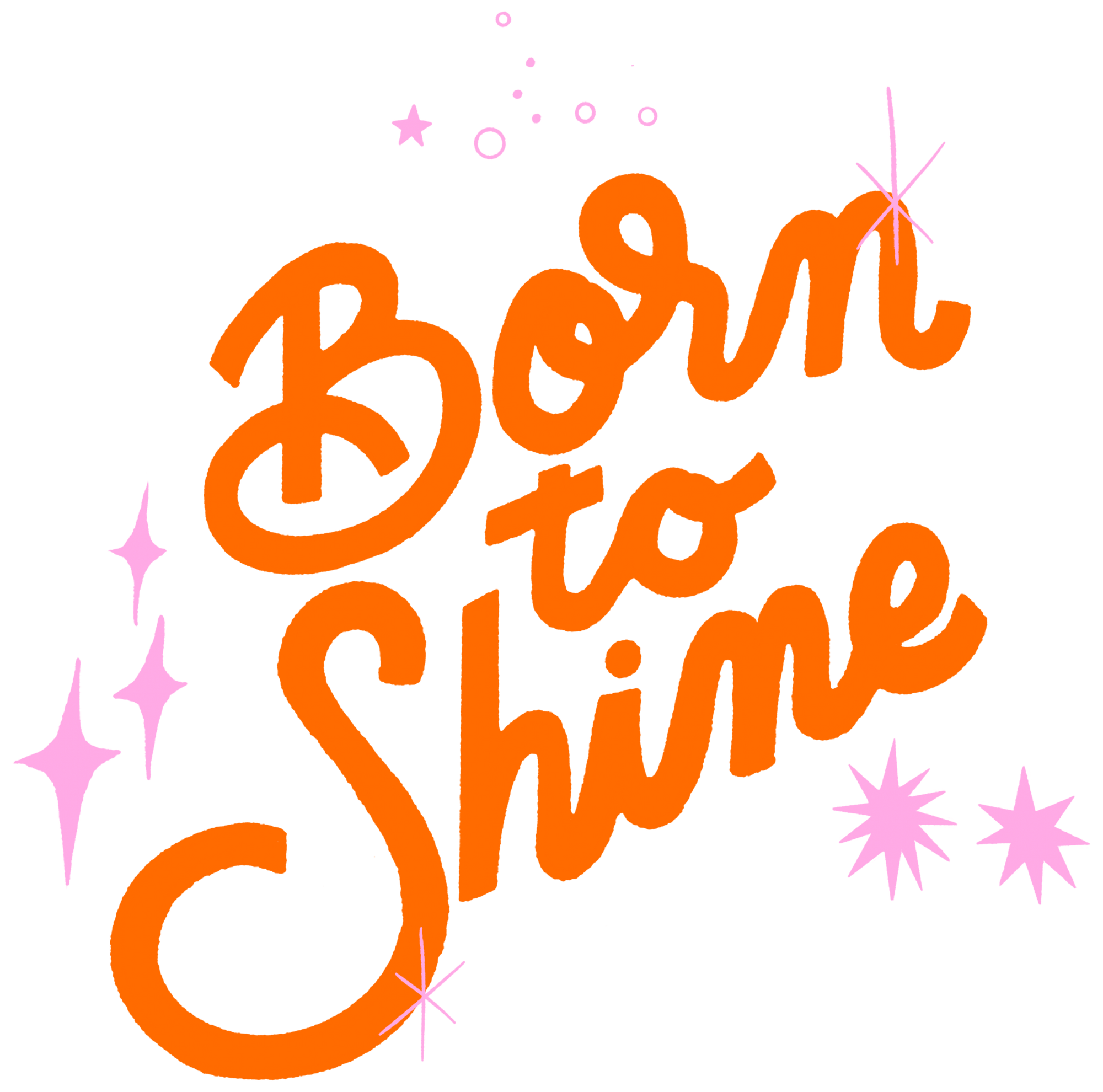 BORN TO SHINE by IndySign, printed on denim jackets and other denim products: tote bags, throw pillows, table place mats, aprons