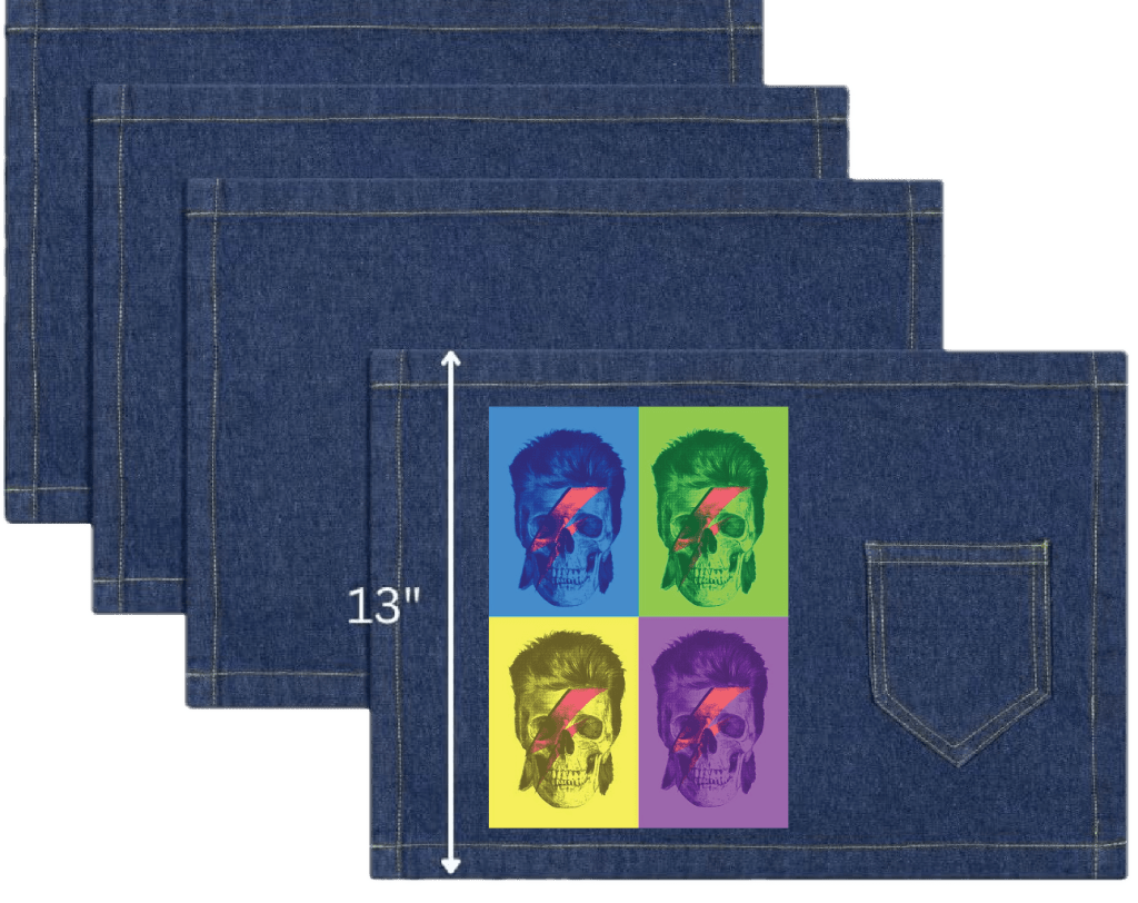 BOWIE POP ART by GRANT SHEPLEY custom denim jacket by DenimINK