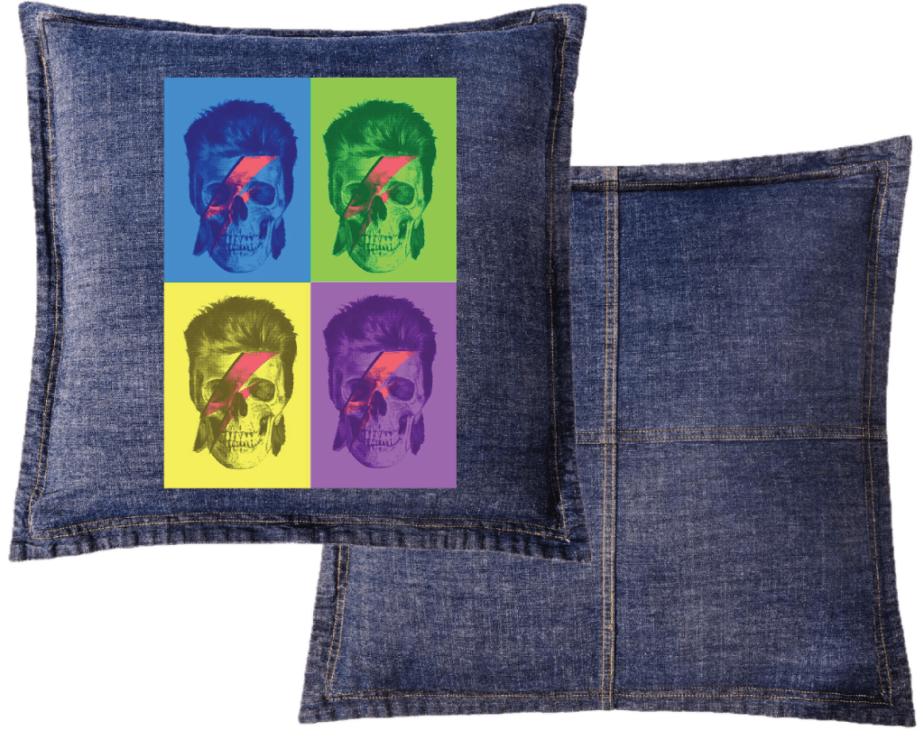 BOWIE POP ART by GRANT SHEPLEY custom denim jacket by DenimINK