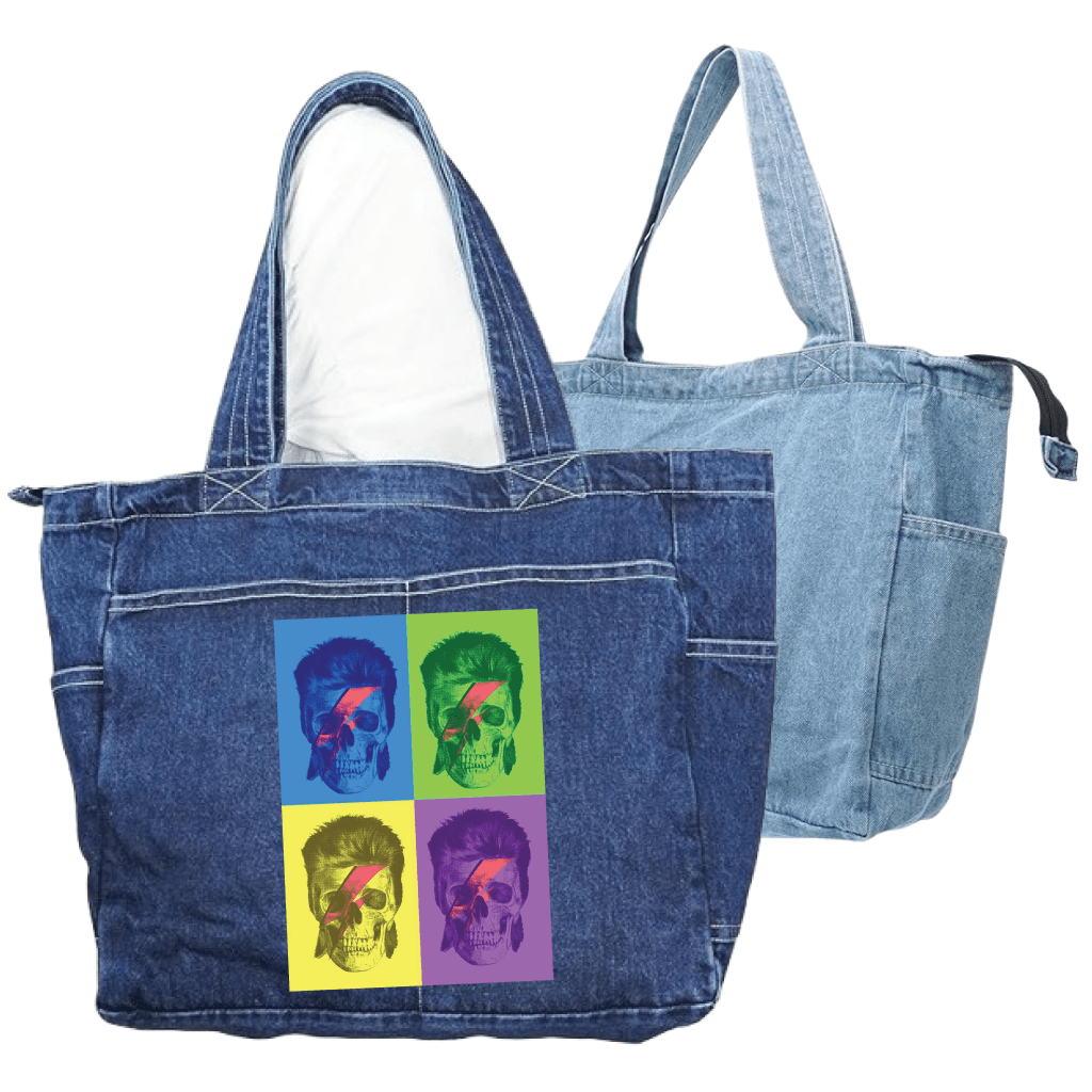 BOWIE POP ART by GRANT SHEPLEY custom denim jacket by DenimINK