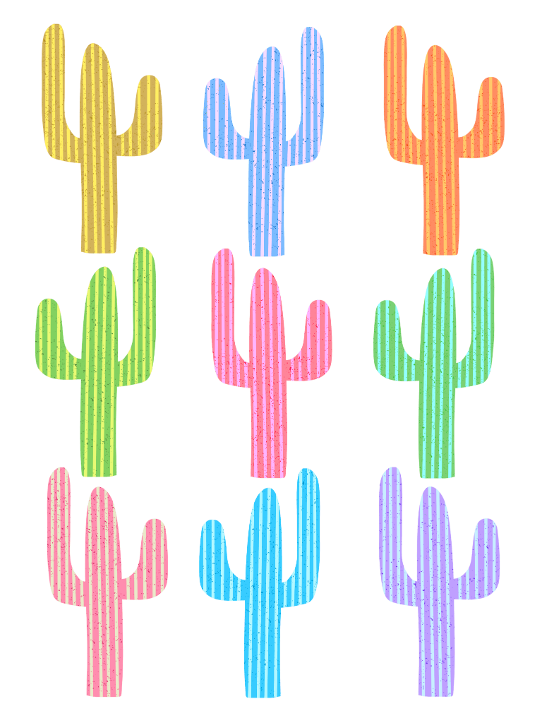 CACTUS GARDEN by HEND SHEHATA, printed on denim jackets and other denim products: tote bags, throw pillows, table place mats, aprons