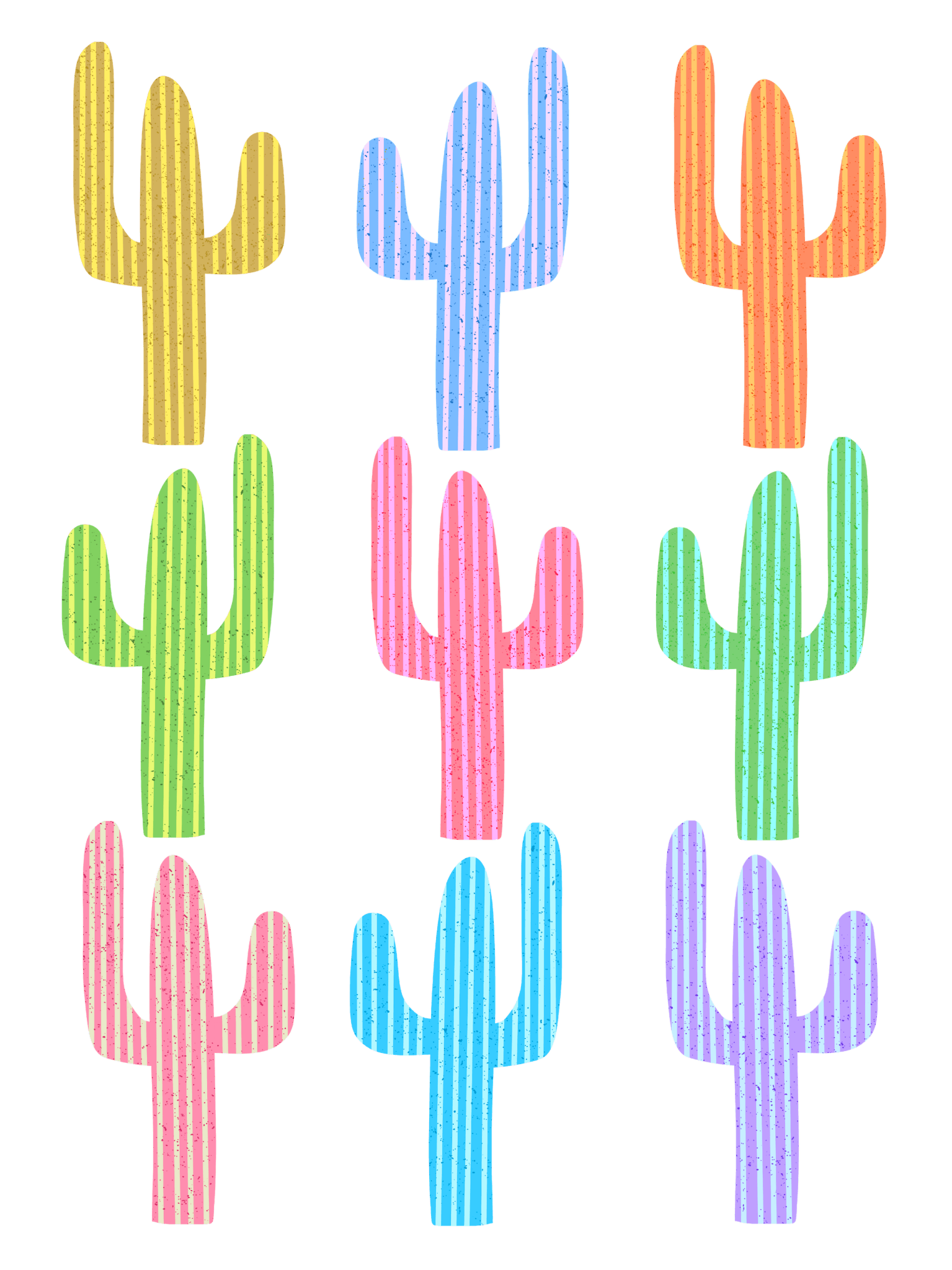 CACTUS GARDEN by HEND SHEHATA, printed on denim jackets and other denim products: tote bags, throw pillows, table place mats, aprons