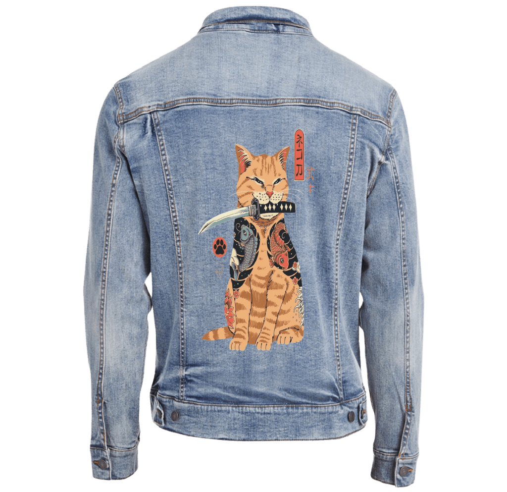 CATANA by VINCENT TRINIDAD custom denim jacket by DenimINK