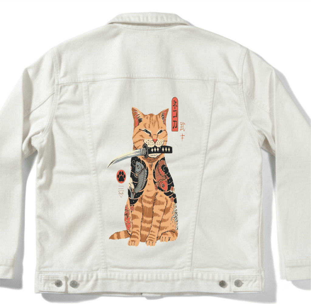 CATANA by VINCENT TRINIDAD custom denim jacket by DenimINK