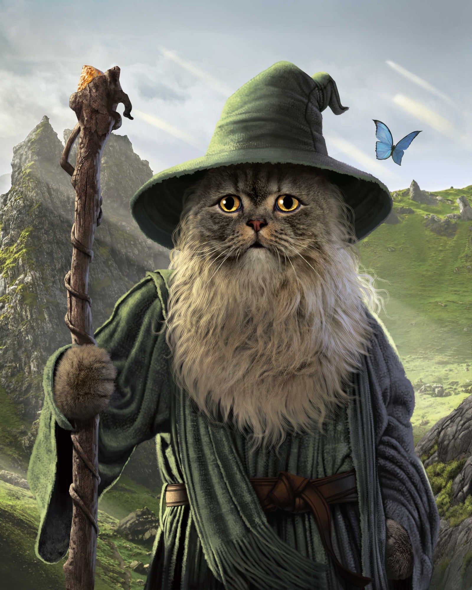 CATDALF by VINCENT HIE, printed on denim jackets and other denim products: tote bags, throw pillows, table place mats, aprons