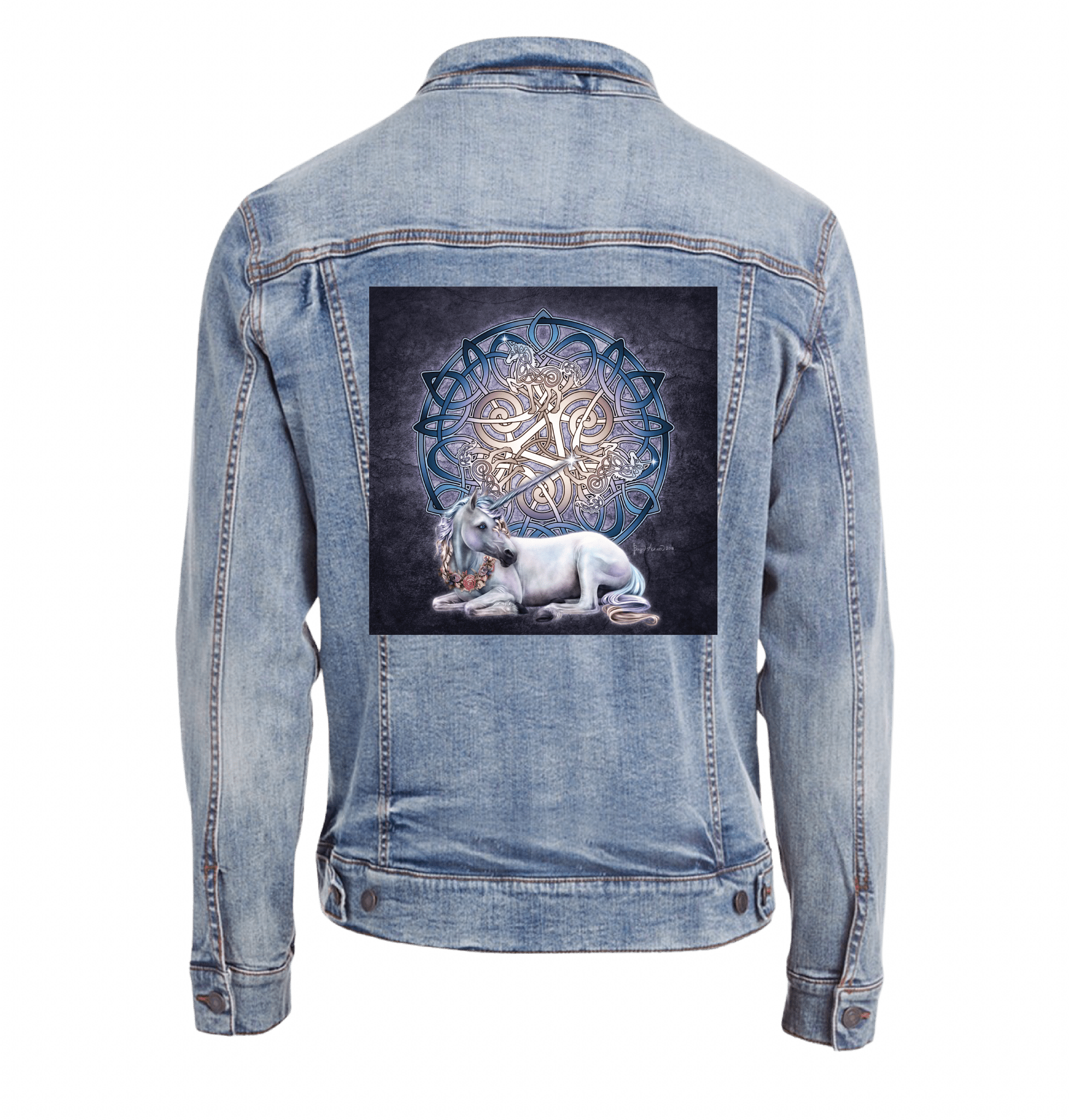 CELTIC UNICORN with background by BRIGID ASHWOOD