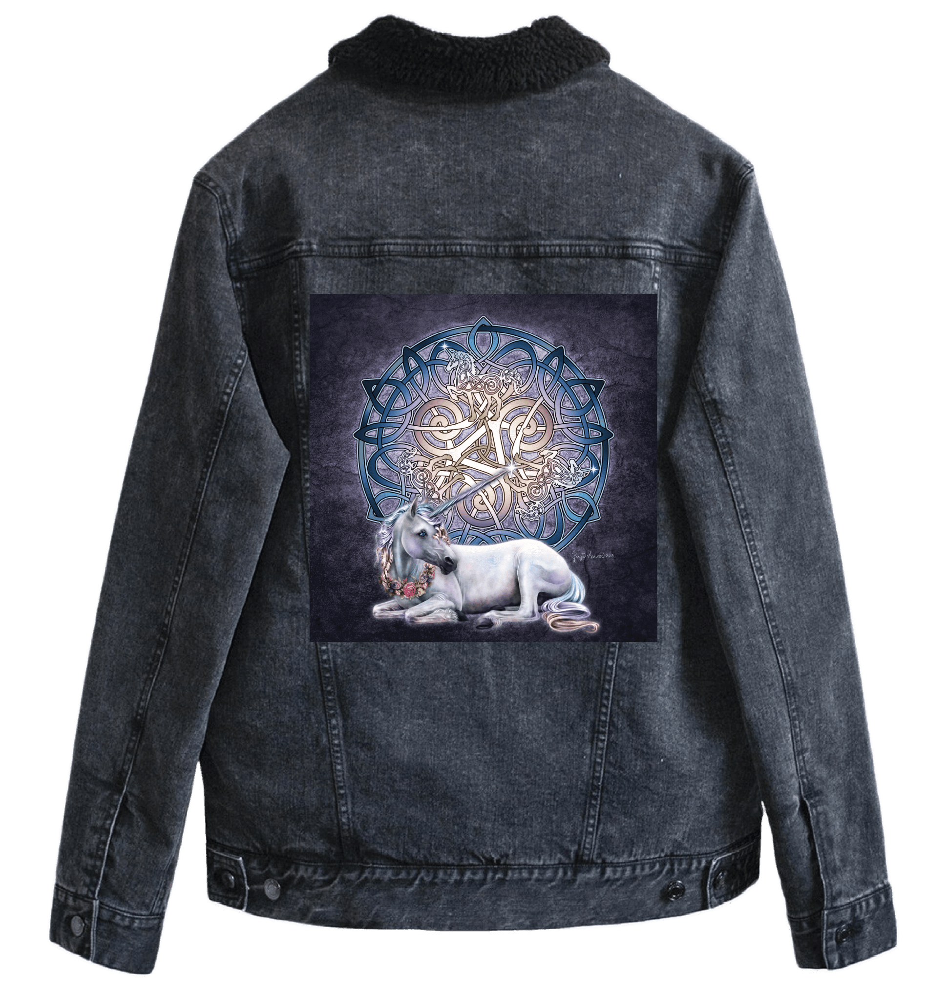 CELTIC UNICORN with background by BRIGID ASHWOOD