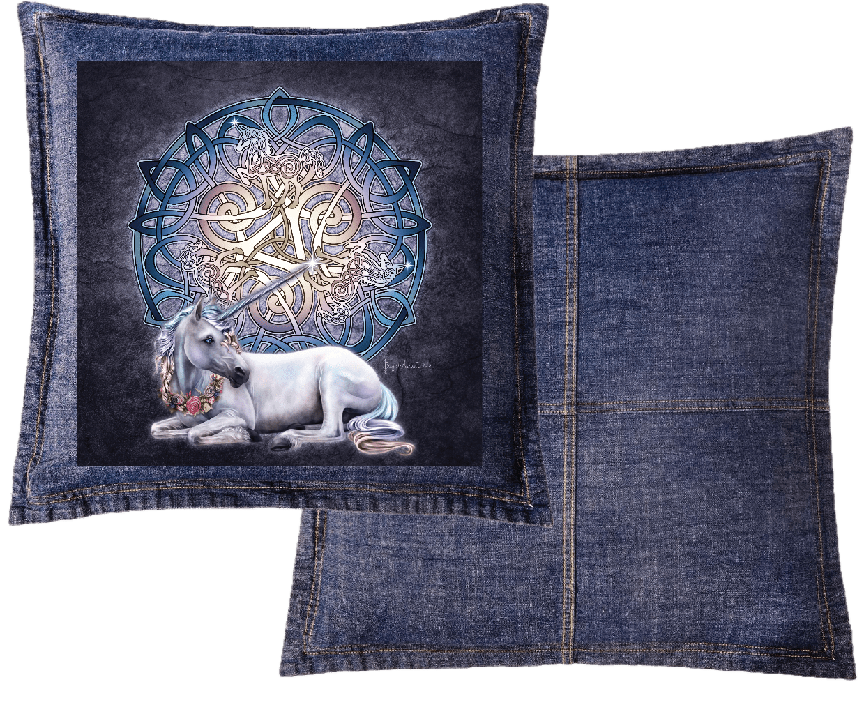 CELTIC UNICORN with background by BRIGID ASHWOOD