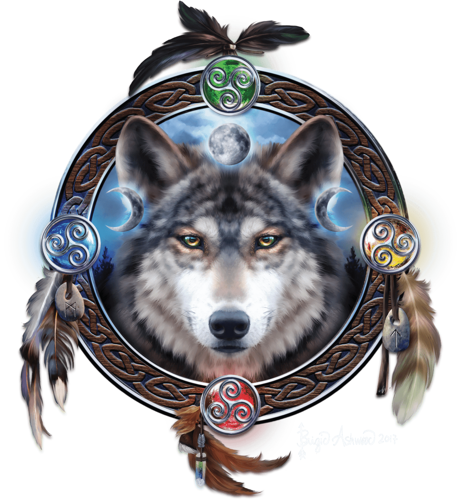 CELTIC WOLF GUIDE by BRIGID ASHWOOD