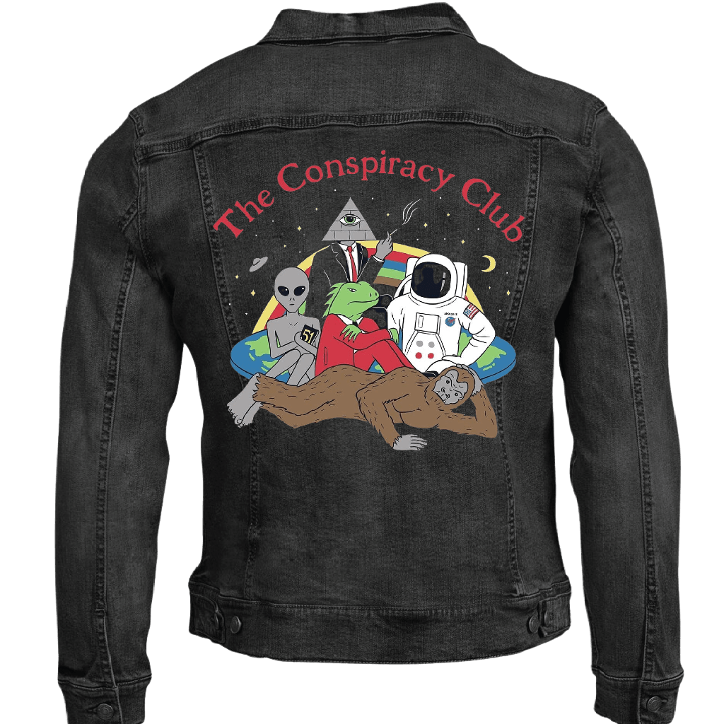 CONSPIRACY CLUB by GRANT SHEPLEY custom denim jacket by DenimINK