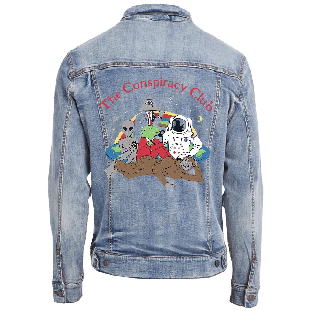 CONSPIRACY CLUB by GRANT SHEPLEY custom denim jacket by DenimINK