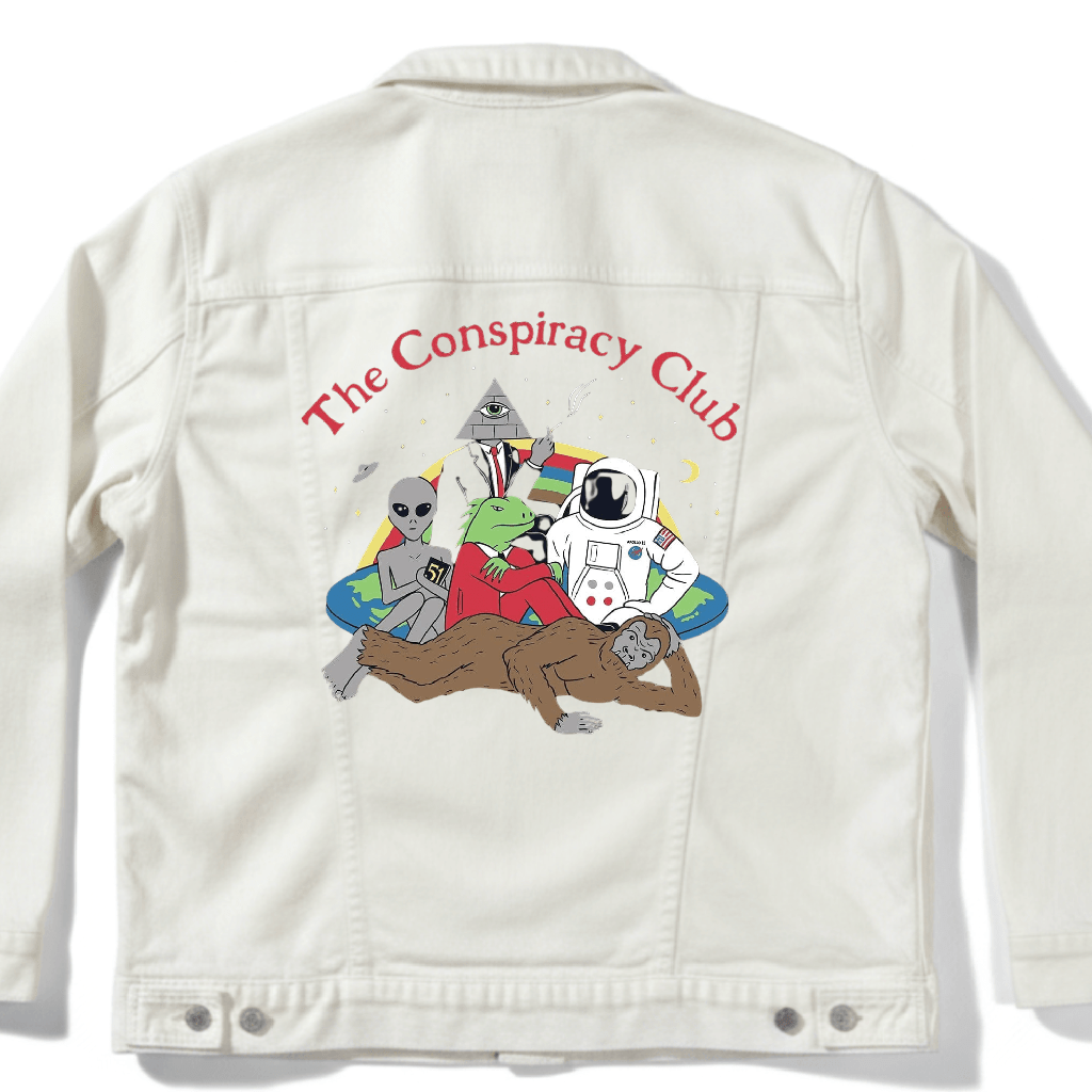 CONSPIRACY CLUB by GRANT SHEPLEY custom denim jacket by DenimINK