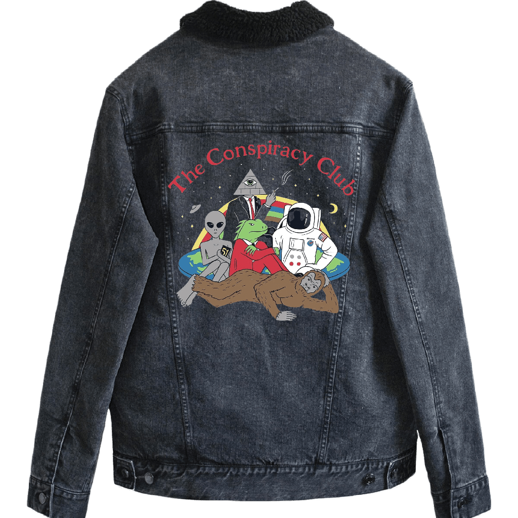 CONSPIRACY CLUB by GRANT SHEPLEY custom denim jacket by DenimINK