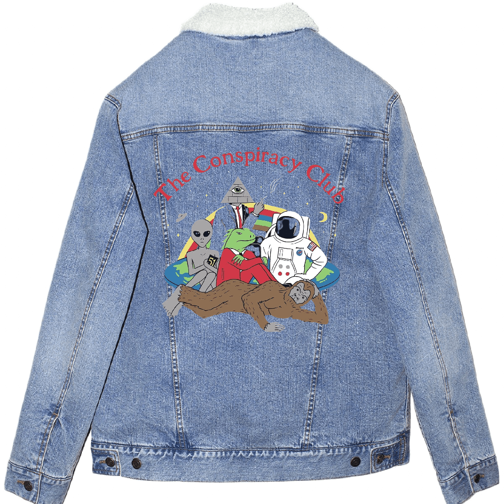 CONSPIRACY CLUB by GRANT SHEPLEY custom denim jacket by DenimINK