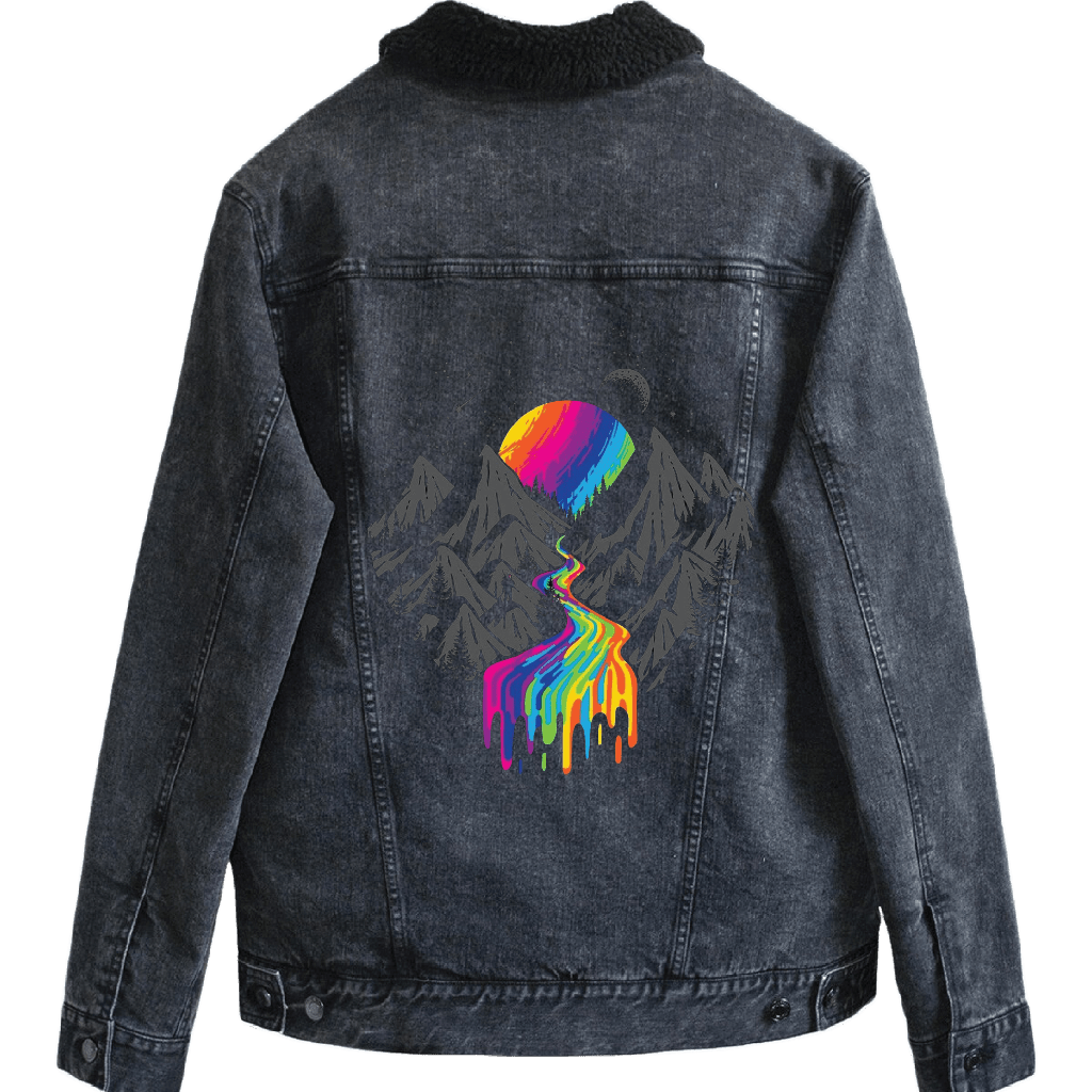 COSMIC RIVER by GRANT SHEPLEY custom denim jacket by DenimINK