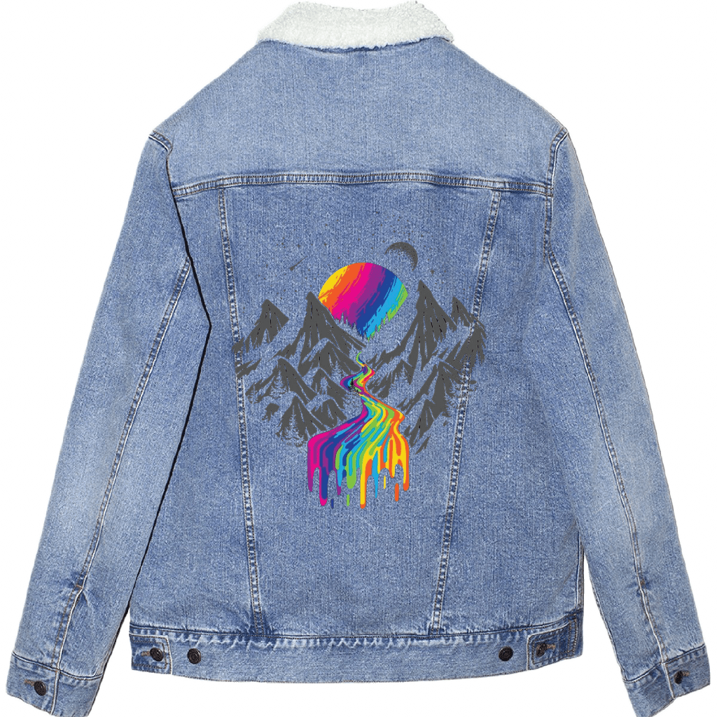 COSMIC RIVER by GRANT SHEPLEY custom denim jacket by DenimINK