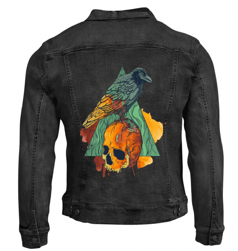 CROW by JESS ADAMS custom denim jacket by DenimINK