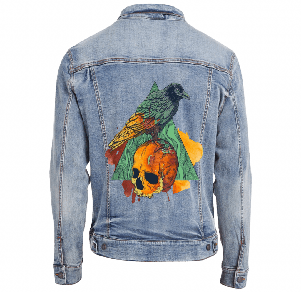 CROW by JESS ADAMS custom denim jacket by DenimINK