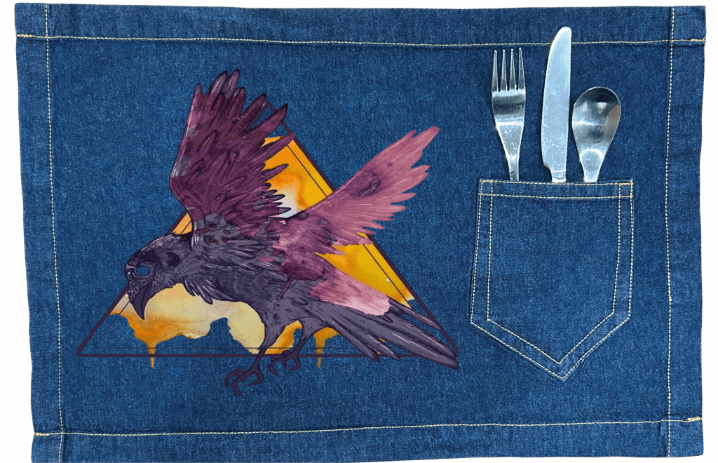 CROW WATERCOLOUR by JESS ADAMS