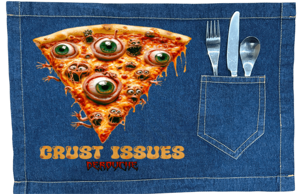 CRUST ISSUES by DeROUCHE DESIGNS custom denim jacket by DenimINK