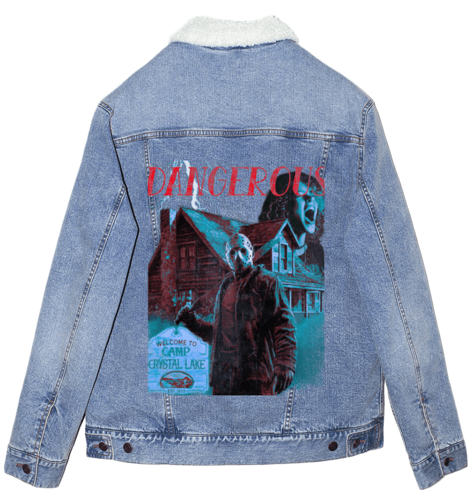 DANGEROUS by DeROUCHE DESIGNS custom denim jacket by DenimINK