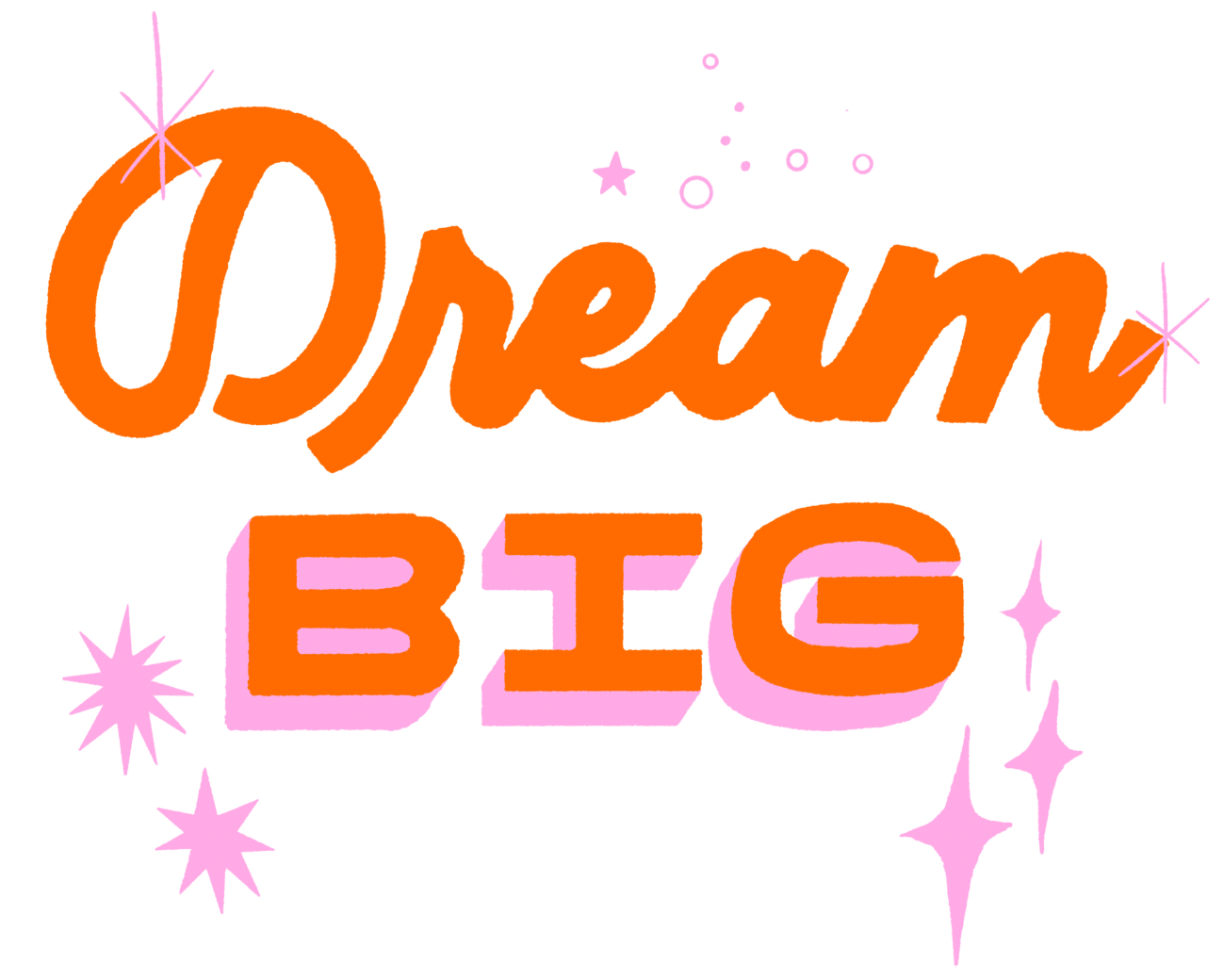 DREAM BIG by IndySign, printed on denim jackets and other denim products: tote bags, throw pillows, table place mats, aprons