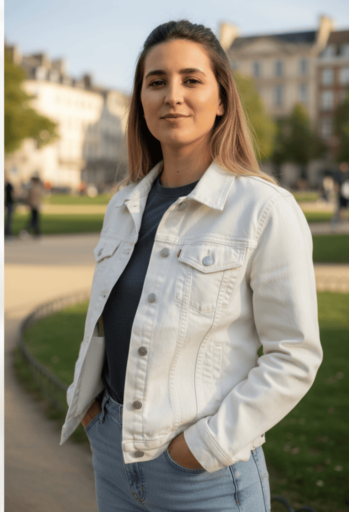 FLAMINGO2 by HEND SHEHATA, printed on denim jackets and other denim products: tote bags, throw pillows, table place mats, aprons