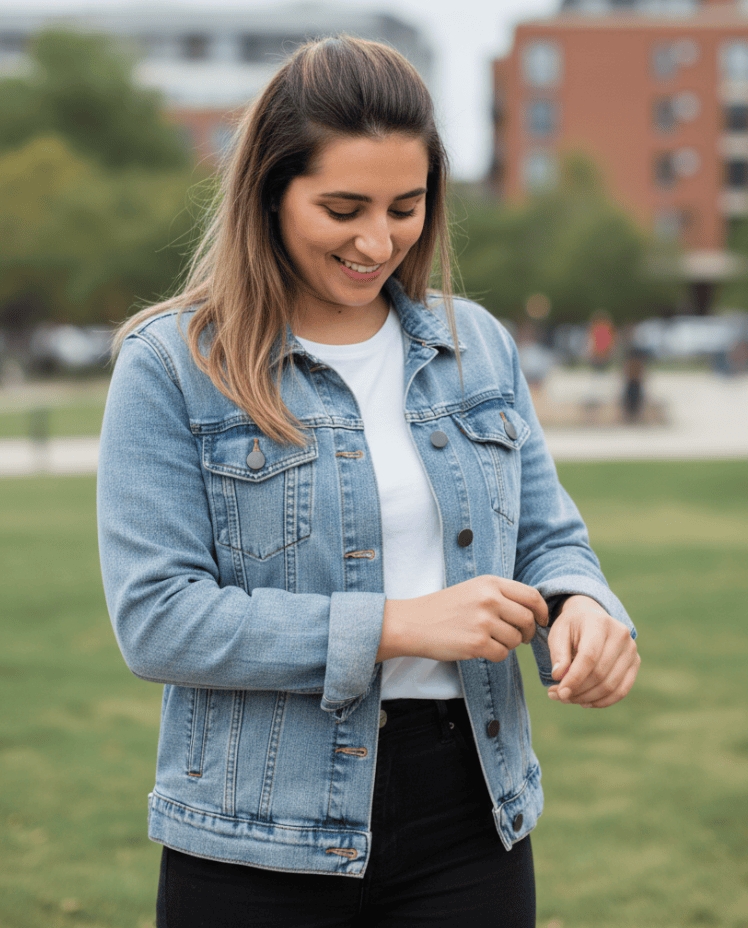 FLAMINGO2 by HEND SHEHATA, printed on denim jackets and other denim products: tote bags, throw pillows, table place mats, aprons