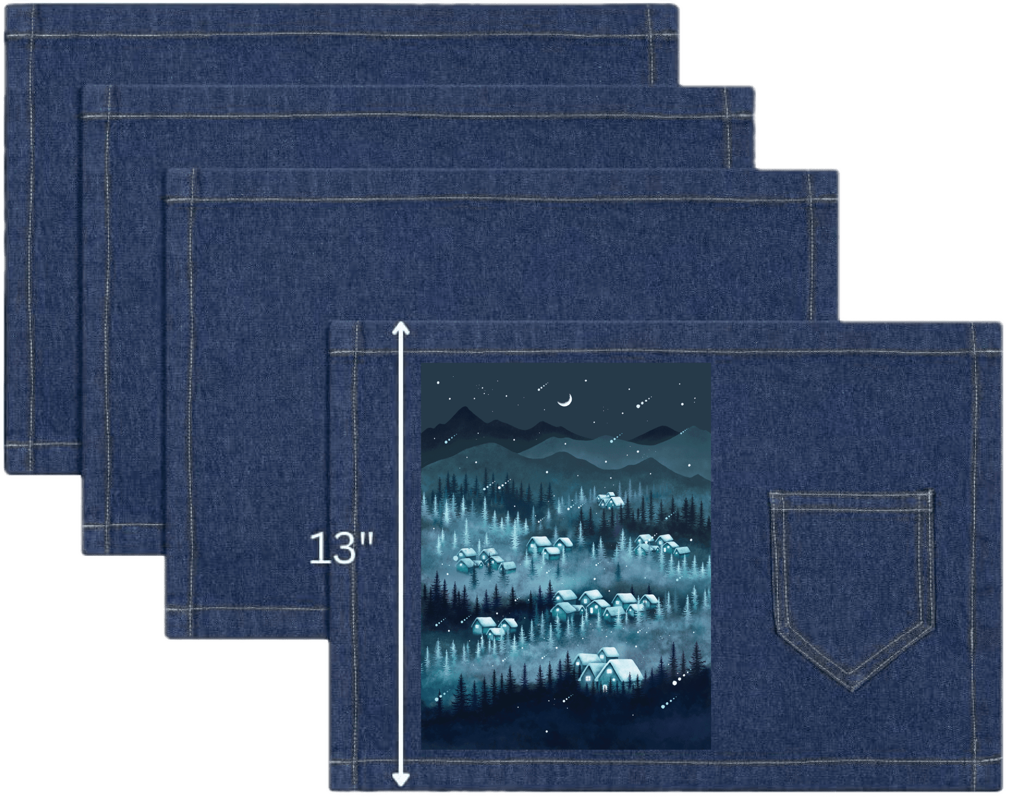 FOREST NIGHT BLUE by EPISODIC DRAWING